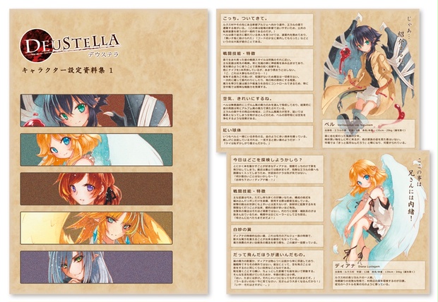 在庫僅少 キャラクター設定資料集 Deustella Booth