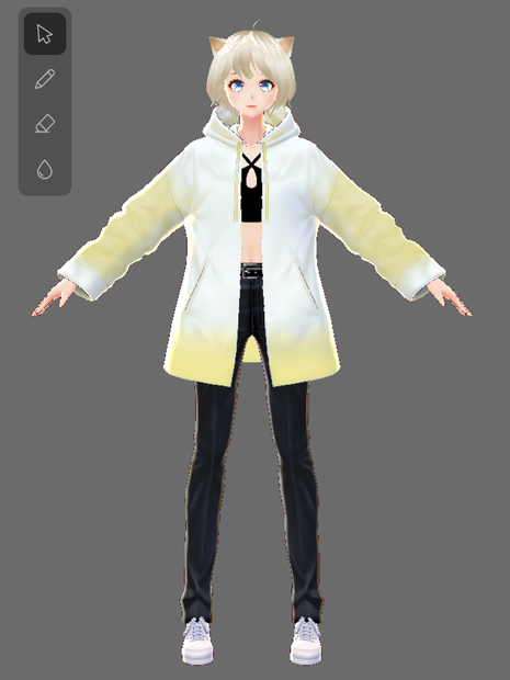Gradient Hoodie-Yellow