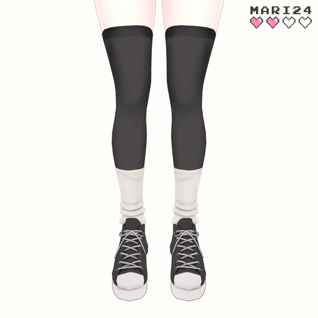 スニーカー、ルーズソックス、ニーソ【萌、セレスティア、桔梗、舞夜用】