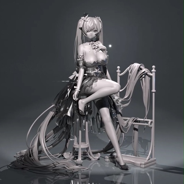 1/7 シンデレラ 勝利の女神:NIKKE 未塗装、未組立ガレージキット