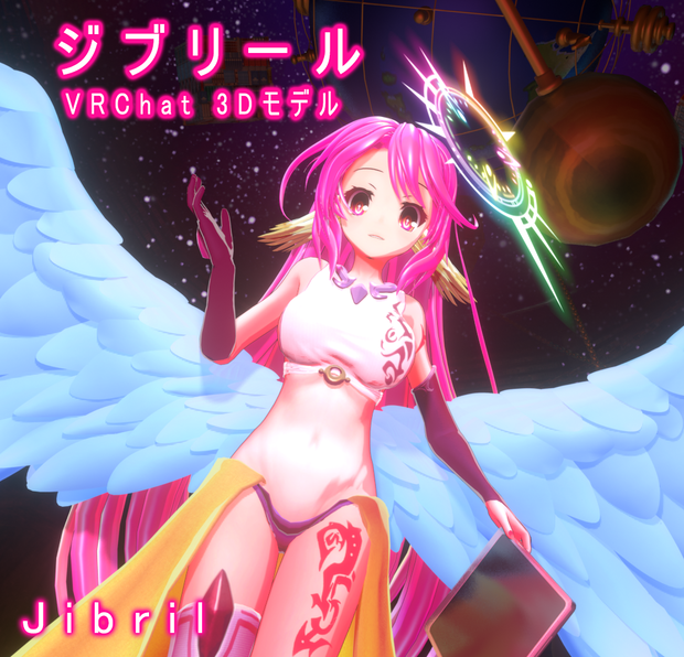 VRChat ジブリール [Jibril] - 3Dモデル + Bunny Suit ver.