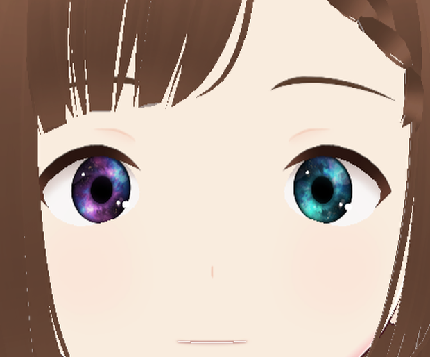 [free] eye texture vroid - galaxy eyes