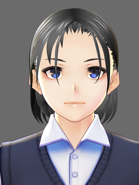 vroidヘアプリセット デコミディアム