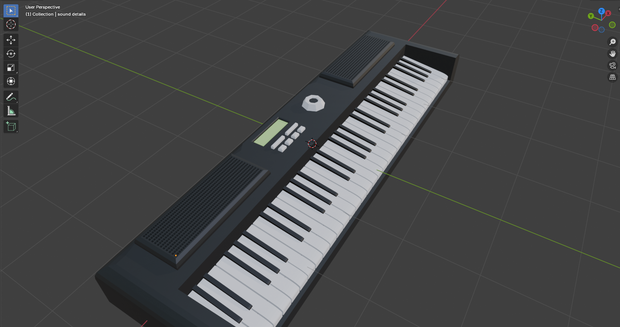 Traditional Keyboard 3D Model | トラディショナルキーボードの3Dモデル