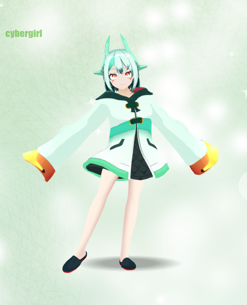 cybergirl オリジナル3Dモデル