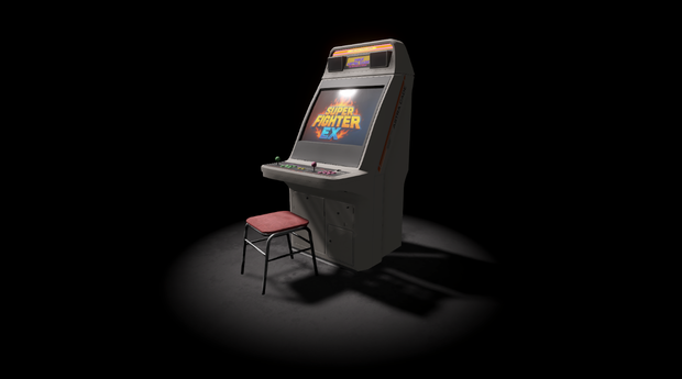 【3Dモデル】(Unity) アーケード/Arcade Machine