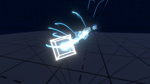 【Unity/VRChat パーティクル】Cube of Light - Spring Joint