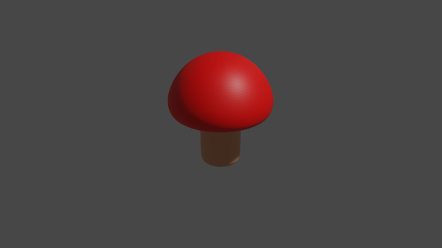キノコ　【Blender】