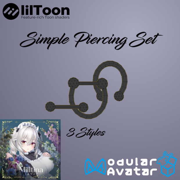 [FREE] Milltina Simple Piercing Set