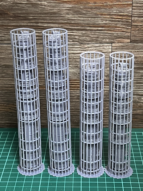 (特価品)1/150 高層蒸留塔4点　未塗装キット
