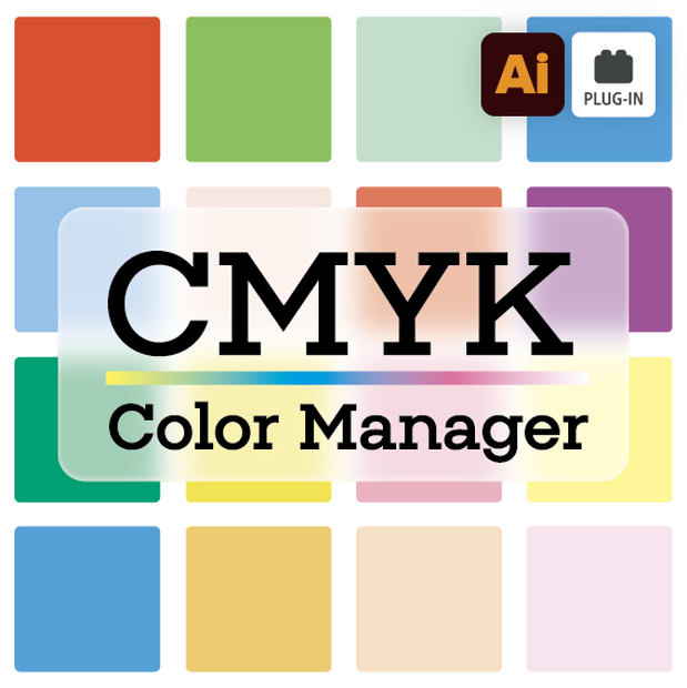 【現役デザイナー開発】Illustrator専用 CMYK色編集/管理ツール【CMYK Color Manager】