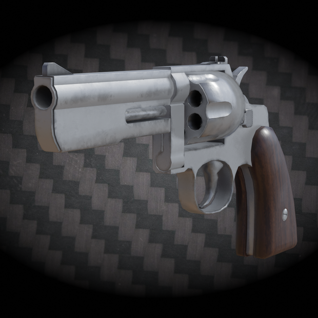 38口径リボルバー　fbx