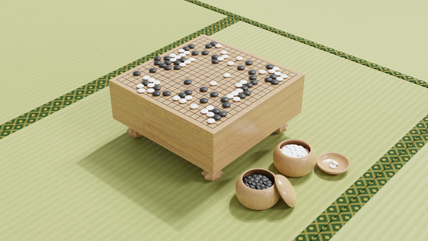 3DCG_囲碁セット