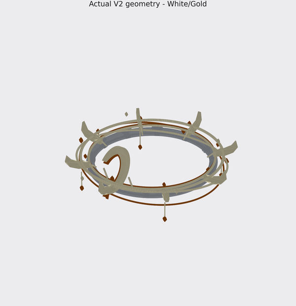 Eclipse Crown Halo V2 | 6 Colors | VRChat / Avatar Accessory
