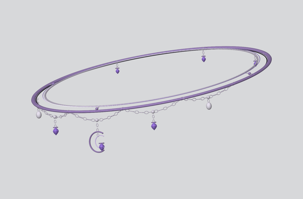 Eclipse Celestial Chain Halo【VRChat / PC / MA対応】