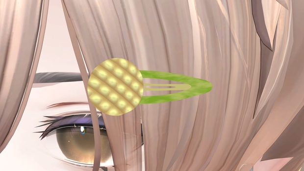 メロンパンのヘアピン（おまけ付）