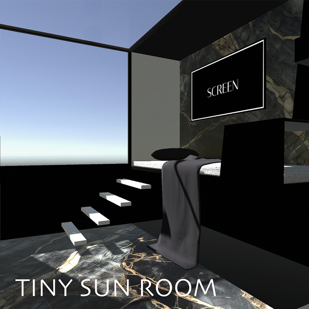 【cluster用ワールドアセット】TINY SUN ROOM【Collider等設定済】