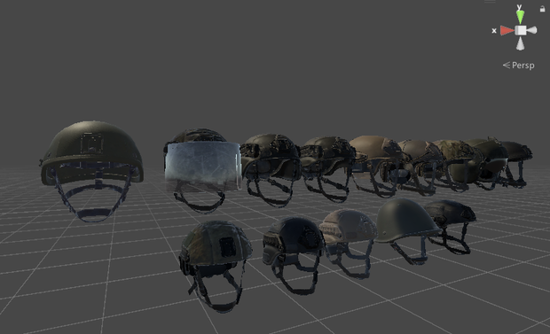 【VRC】Realistic tactical helmet set