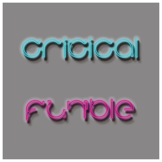 ココフォリア素材　critical・fumbleネオン文字