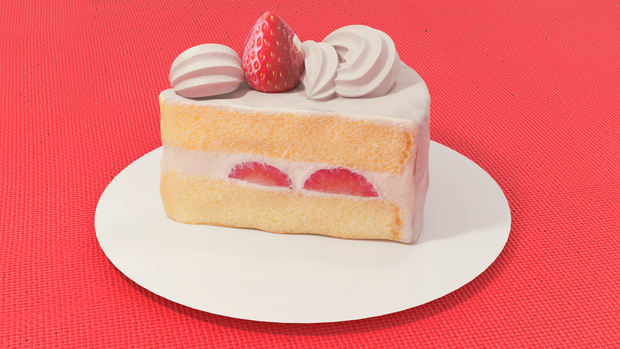 ケーキ【3Dモデル】
