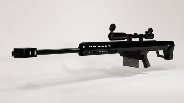 対物ライフル 3dモデル 3dcg素材置き場 Booth