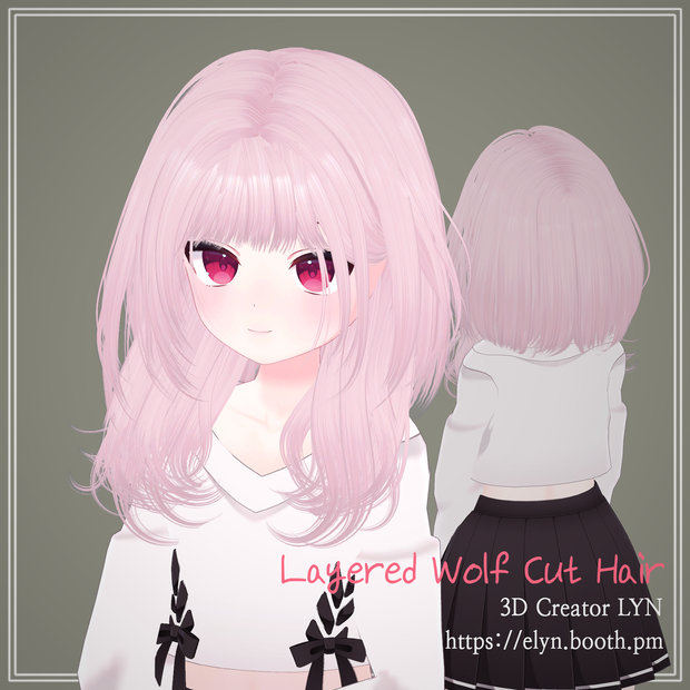 Layered Wolf Cut Hair (ウルフカットヘア)[PB対応]