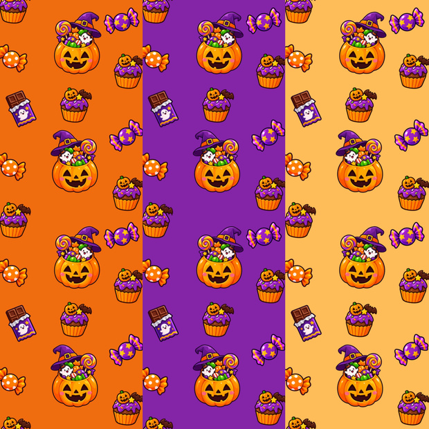 ハロウィン　デジタルペーパー