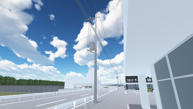 【CC0】シンプルな電柱 / Utility pole / 전봇대 / 电线杆