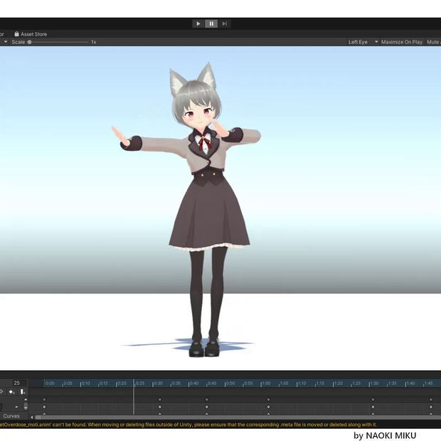 Unity パラパラ モーション