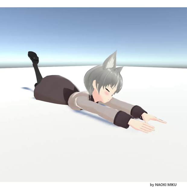 Unity 寝転び（02） モーション