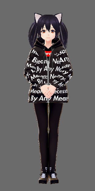 VRoid Supreme outfit black