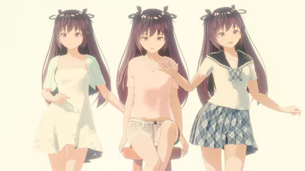 アニメ美少女キャラクター骨格モデル