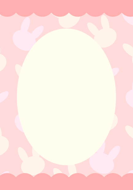 うさぎ柄アクスタ台紙