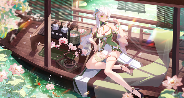 【商用】【YCH base】イラストテンプレート素材Vtuber素材湖のクルーズ船