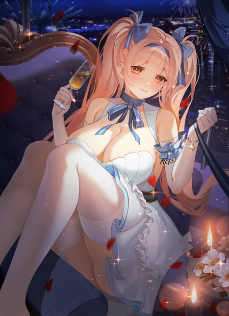 【商用】【YCH base】イラストテンプレート素材Vtuber素材ロマンチックなデート