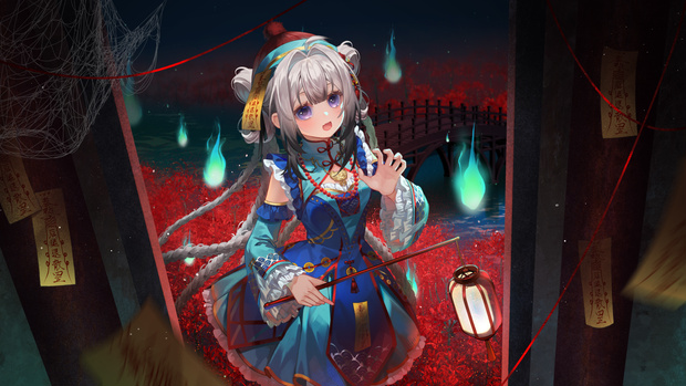 【商用】【YCH base】イラストテンプレート素材Vtuber素材彼岸の幽霊