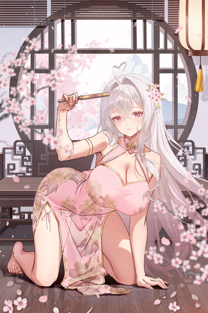 【商用】【YCH base】イラストテンプレート素材Vtuber素材桃の花の香り