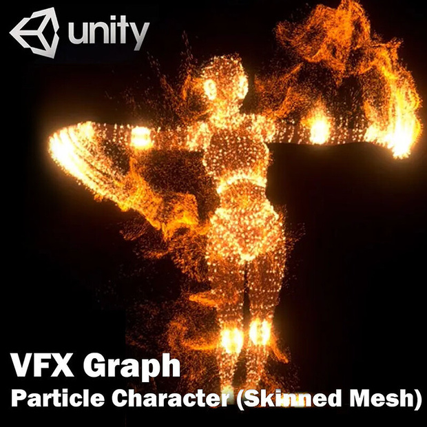Unity VFX Graph：Particle Character (Skinned Mesh)