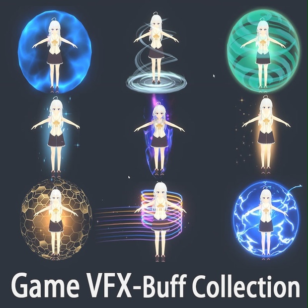 Unity Game VFX - Buff Collection(URP) - EricWang(Unity VFX Artist) - BOOTH
