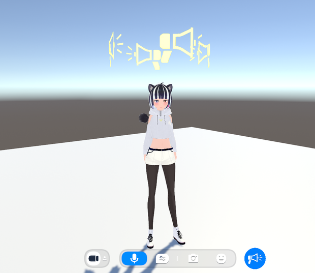 clusterギミック 追従式ワールドスピーカー ver1.0