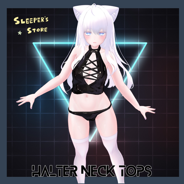萌専用服　ホルターネックトップス　シェイプキー・PB対応