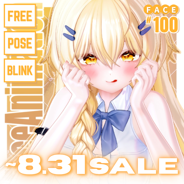 ！！SALE~8.31 ！！ 💗【FREE/無料】Mayo100Type❥動くまばたきFace&PoseAnimations ⌖ ݁˚