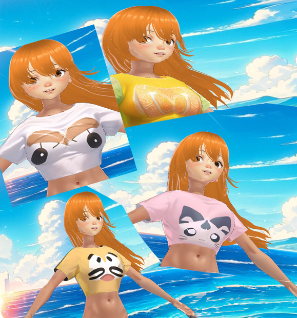 VRoid Top Textures Collection サマーウィムジー - VRoidトップテクスチャコレクション