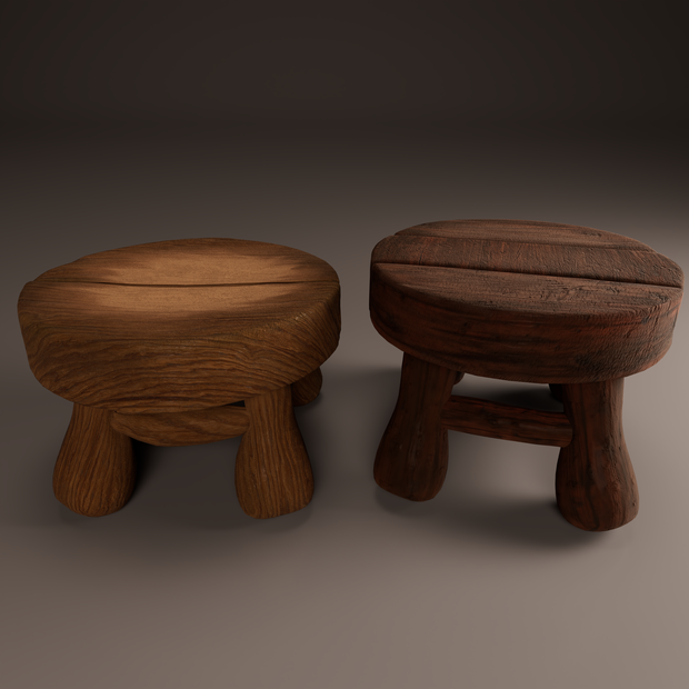 木製スツール、Stools