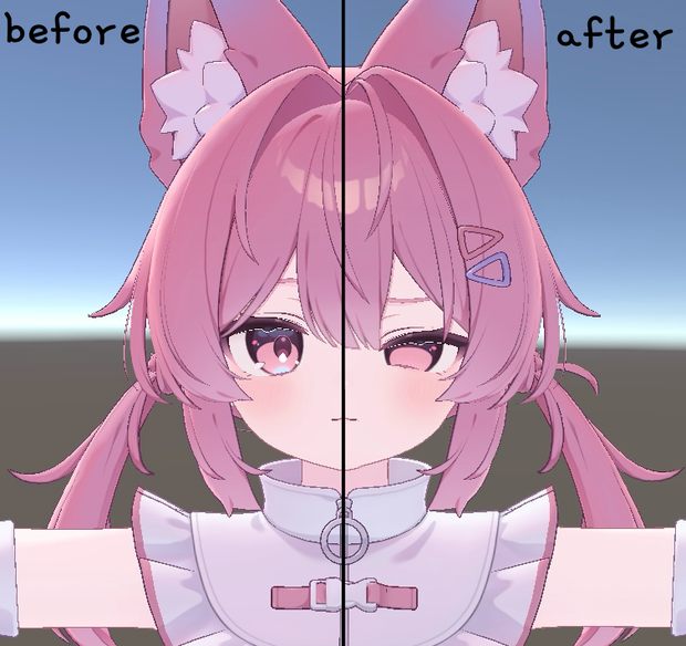 プラムちゃんをメスガキっぽくするシェイプキー
