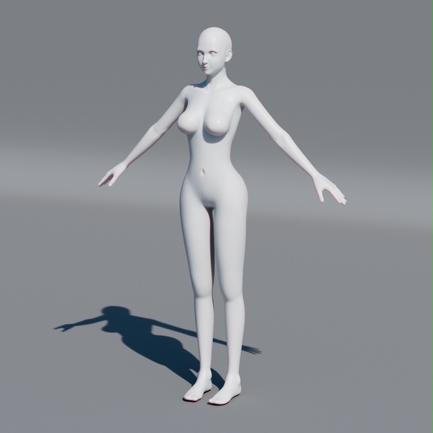 【3D素体モデル】オリジナルキャラクター