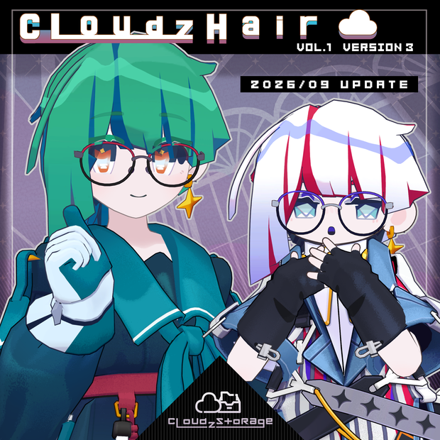 CloudzHair☁Vol1／3D髪型💠