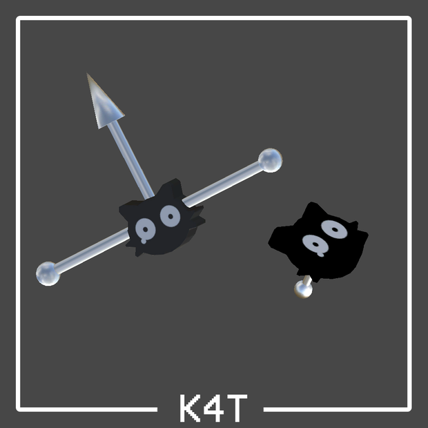 Katze earring set