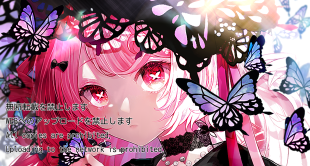 【live2dモデル】黒蝶【VTS対応】※特典付！限定一点