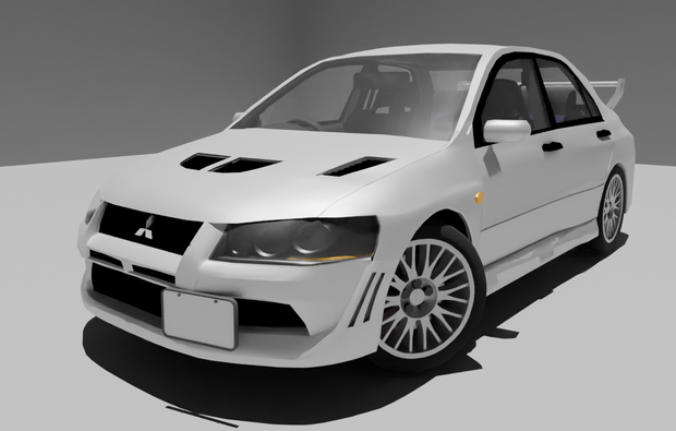 【3Dモデル】Mitsubishi Lancer Evolution VII Pack